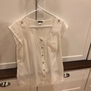Jcrew short sleeve blouse medium